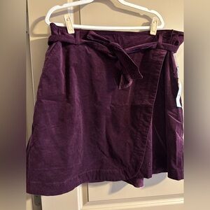 Draper James Deep Purple Wrap Skirt